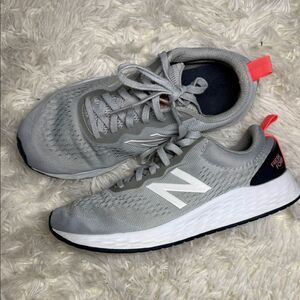 New Balance Gray and Coral Running Shoes